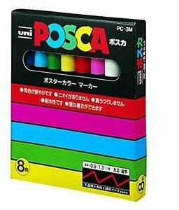 Flamastry Posca 8 szt.